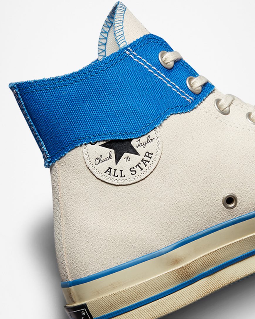 Men's Converse x ADER ERROR Chuck 70 High Top Shoes White / Blue / Black | AU 34158B